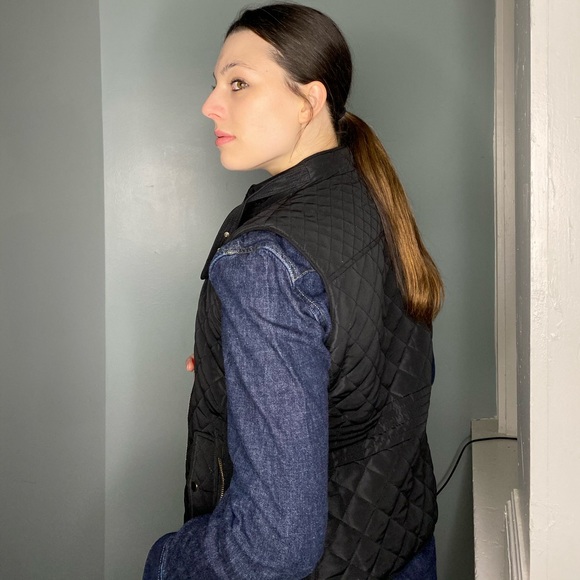 Shine K Black Quilted Vest - Picture 4 of 5